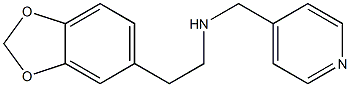 2-(1,3-benzodioxol-5-yl)-N-(4-pyridinylmethyl)ethanamine Struktur