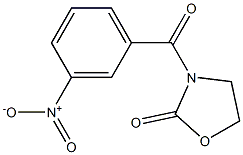 3-{3-nitrobenzoyl}-1,3-oxazolidin-2-one Struktur