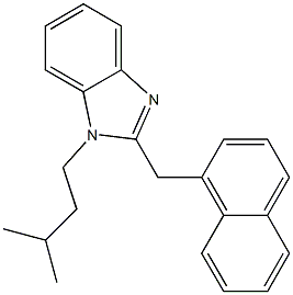 1-isopentyl-2-(1-naphthylmethyl)-1H-benzimidazole Struktur