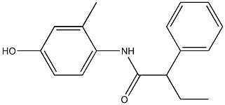 N-(4-hydroxy-2-methylphenyl)-2-phenylbutanamide Struktur