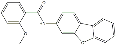 N-dibenzo[b,d]furan-3-yl-2-methoxybenzamide Struktur