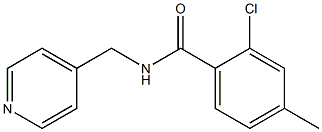 2-chloro-4-methyl-N-(4-pyridinylmethyl)benzamide Struktur