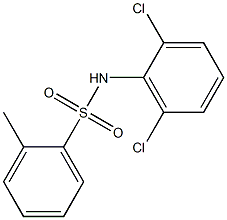 N-(2,6-dichlorophenyl)-2-methylbenzenesulfonamide Struktur