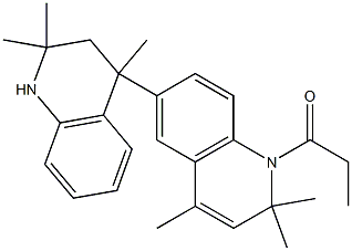 2,2,2',2',4,4'-hexamethyl-1'-propionyl-1,1',2,2',3,4-hexahydro-4,6'-biquinoline Struktur