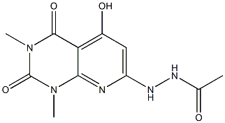 N'-(5-hydroxy-1,3-dimethyl-2,4-dioxo-1,2,3,4-tetrahydropyrido[2,3-d]pyrimidin-7-yl)acetohydrazide Struktur