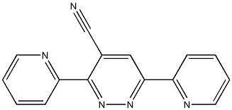 3,6-dipyridin-2-ylpyridazine-4-carbonitrile Struktur