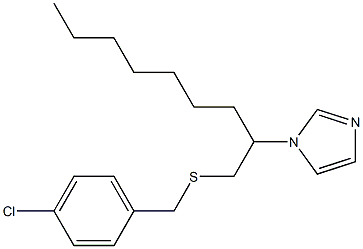 4-chlorobenzyl 2-(1H-imidazol-1-yl)nonyl sulfide Struktur