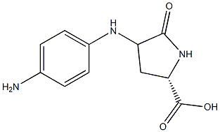 4-(4-aminoanilino)-5-oxoproline Struktur