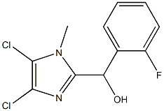 (4,5-dichloro-1-methyl-1H-imidazol-2-yl)(2-fluorophenyl)methanol Struktur