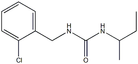 N-(sec-butyl)-N'-(2-chlorobenzyl)urea Struktur