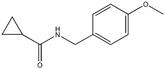 N-(4-methoxybenzyl)cyclopropanecarboxamide Struktur