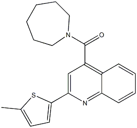 4-(1-azepanylcarbonyl)-2-(5-methyl-2-thienyl)quinoline Struktur