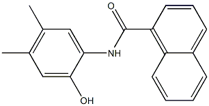 N-(2-hydroxy-4,5-dimethylphenyl)-1-naphthamide Struktur