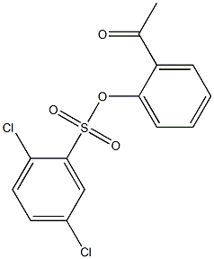 2-acetylphenyl 2,5-dichlorobenzenesulfonate Struktur