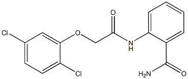 2-{[(2,5-dichlorophenoxy)acetyl]amino}benzamide Struktur