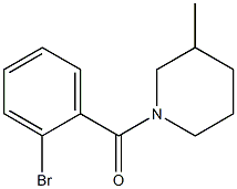 1-[(2-bromophenyl)carbonyl]-3-methylpiperidine Struktur