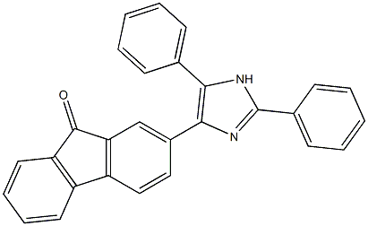 2-(2,5-diphenyl-1H-imidazol-4-yl)-9H-fluoren-9-one Struktur