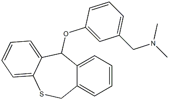 [3-(6,11-dihydrodibenzo[b,e]thiepin-11-yloxy)phenyl]-N,N-dimethylmethanamine Struktur