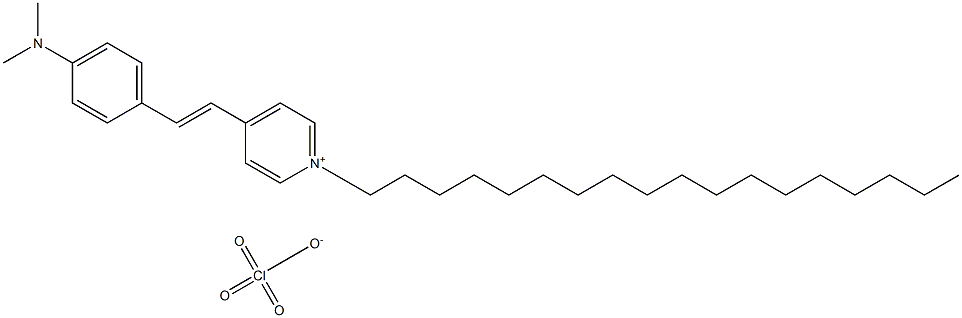 N-Octadecyl-4-(4-dimethylaminostyryl)pyridinium  perchlorate Struktur