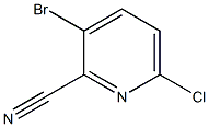 3-Bromo-6-chloropyridine-2-carbonitrile Struktur