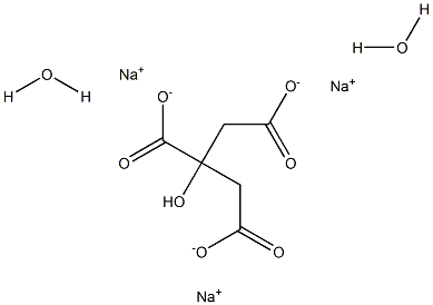 Sodium Citrate, Dihydrate, Crystal, Reagent Struktur