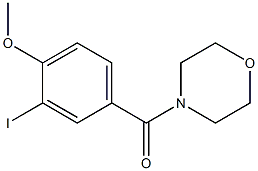 (3-iodo-4-methoxyphenyl)(4-morpholinyl)methanone Struktur