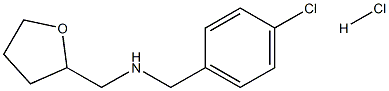 (4-chlorophenyl)-N-(tetrahydro-2-furanylmethyl)methanamine hydrochloride Struktur