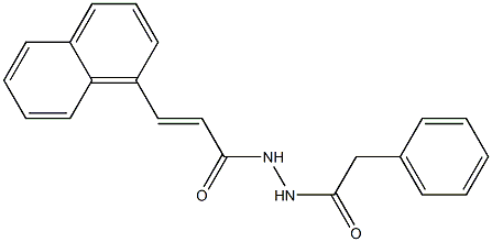 (E)-3-(1-naphthyl)-N'-(2-phenylacetyl)-2-propenohydrazide Struktur