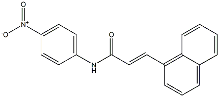 (E)-3-(1-naphthyl)-N-(4-nitrophenyl)-2-propenamide Struktur