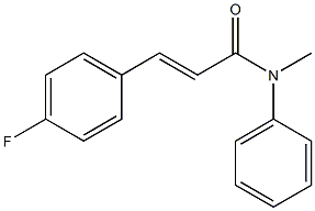 (E)-3-(4-fluorophenyl)-N-methyl-N-phenyl-2-propenamide Struktur