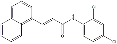 (E)-N-(2,4-dichlorophenyl)-3-(1-naphthyl)-2-propenamide Struktur