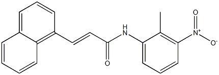 (E)-N-(2-methyl-3-nitrophenyl)-3-(1-naphthyl)-2-propenamide Struktur