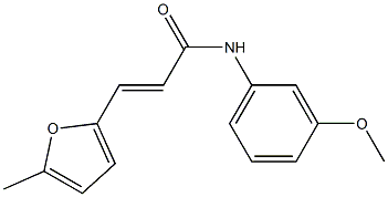 (E)-N-(3-methoxyphenyl)-3-(5-methyl-2-furyl)-2-propenamide Struktur