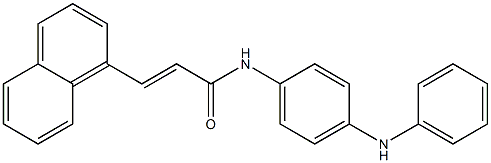 (E)-N-(4-anilinophenyl)-3-(1-naphthyl)-2-propenamide Struktur