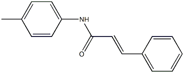 (E)-N-(4-methylphenyl)-3-phenyl-2-propenamide Struktur