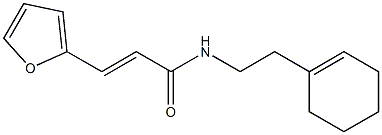 (E)-N-[2-(1-cyclohexen-1-yl)ethyl]-3-(2-furyl)-2-propenamide Struktur