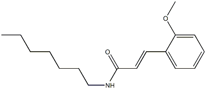 (E)-N-heptyl-3-(2-methoxyphenyl)-2-propenamide Struktur