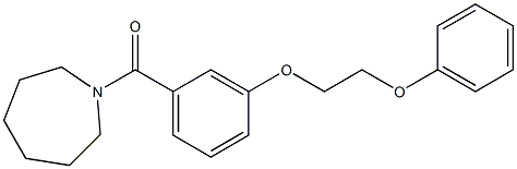 1-azepanyl[3-(2-phenoxyethoxy)phenyl]methanone Struktur