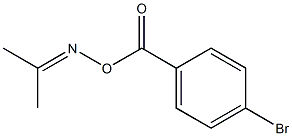 N-[(4-bromobenzoyl)oxy]-N-(1-methylethylidene)amine Struktur