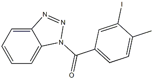 1H-1,2,3-benzotriazol-1-yl(3-iodo-4-methylphenyl)methanone Struktur