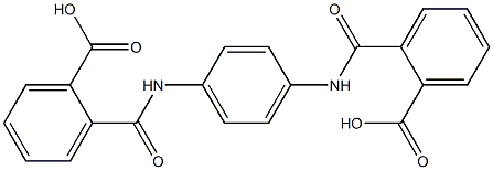 2-({4-[(2-carboxybenzoyl)amino]anilino}carbonyl)benzoic acid Struktur