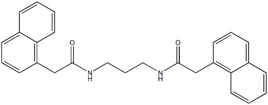 2-(1-naphthyl)-N-(3-{[2-(1-naphthyl)acetyl]amino}propyl)acetamide Struktur