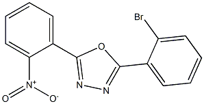 2-(2-bromophenyl)-5-(2-nitrophenyl)-1,3,4-oxadiazole Struktur