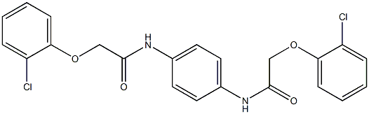 2-(2-chlorophenoxy)-N-(4-{[2-(2-chlorophenoxy)acetyl]amino}phenyl)acetamide Struktur