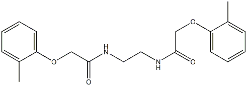 2-(2-methylphenoxy)-N-(2-{[2-(2-methylphenoxy)acetyl]amino}ethyl)acetamide Struktur