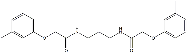 2-(3-methylphenoxy)-N-(3-{[2-(3-methylphenoxy)acetyl]amino}propyl)acetamide Struktur