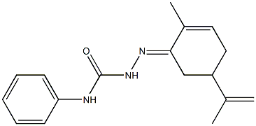 2-(5-isopropenyl-2-methyl-2-cyclohexen-1-ylidene)-N-phenyl-1-hydrazinecarboxamide Struktur