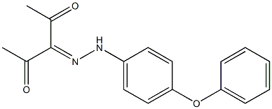 2,3,4-pentanetrione 3-[N-(4-phenoxyphenyl)hydrazone] Struktur