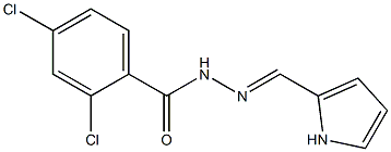 2,4-dichloro-N'-[(E)-1H-pyrrol-2-ylmethylidene]benzohydrazide Struktur