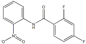 2,4-difluoro-N-(2-nitrophenyl)benzamide Struktur